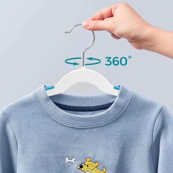 TZB Sada 30 ks dětských ramínek KIDSI bílo-modrá