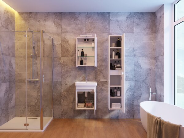 Lavedo Livorno Structure Grey 50 koupelnová skříňka s umyvadlem