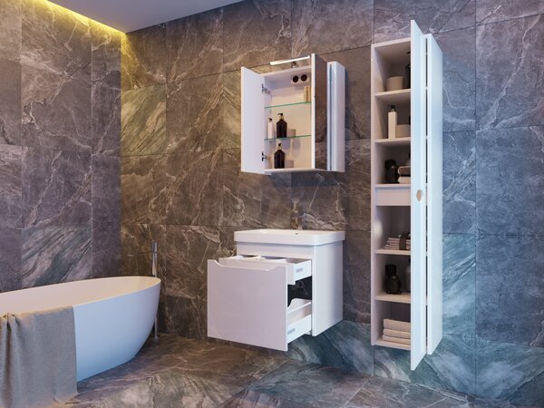 Lavedo Livorno White 60 koupelnová skříňka s umyvadlem