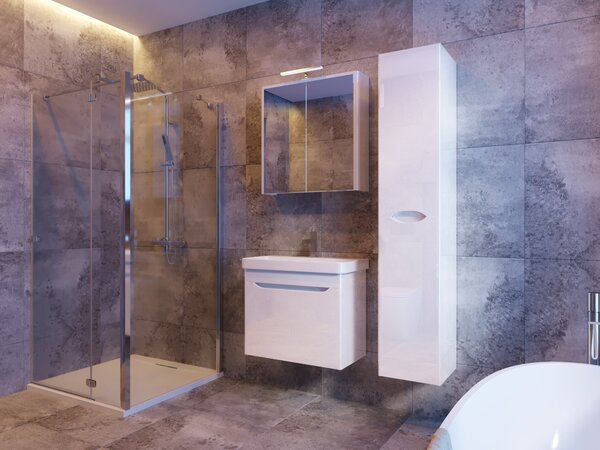 Lavedo Livorno Structure Stone 70 zrcadlová skříňka do koupelny s LED osvětlením