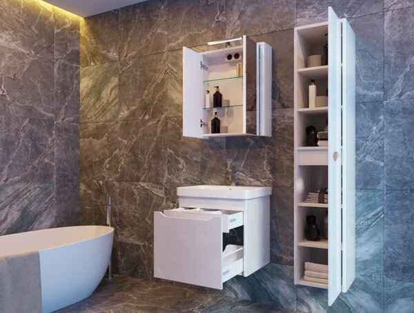 Lavedo Livorno Structure White 80 koupelnová skříňka s umyvadlem