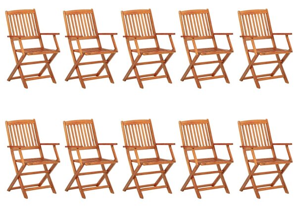 11dílný zahradní jídelní set 220x90x75cm masivní akáciové dřevo