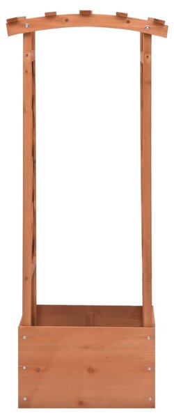 Truhlík s trelážovým obloukem 49 x 39 x 117 cm jedlové dřevo