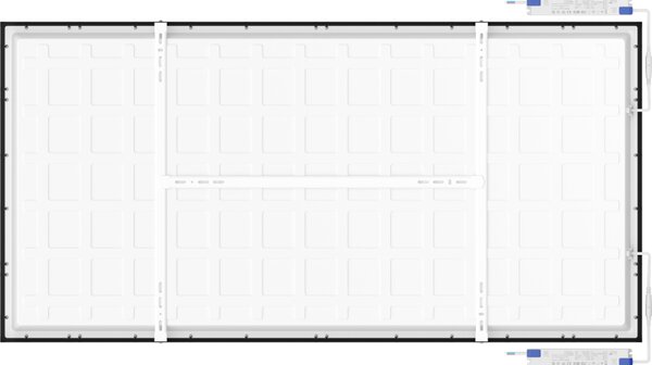 Mexen Brill-S, stropní LED panel 120×60 cm, 60 W, neutrální bílá 4000K, L207-120-060-6040-70
