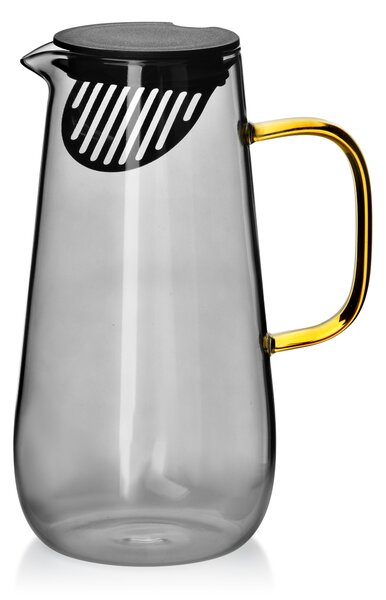 Affekdesign Skleněný džbán Semet 1,5 l šedý/zlatý