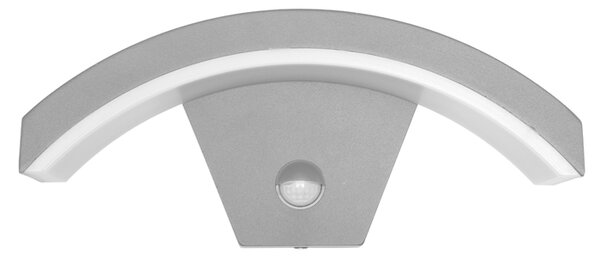 Venkovní LED nástěnné svítidlo Ecolite Z1107/PIR-SED šedá