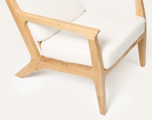 Křeslo Mila designové čalouněné křeslo z masivu