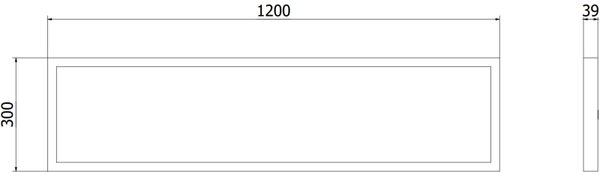 Mexen Brill-S, stropní LED panel 120×30 cm, 36 W, neutrální bílá 4000K, L207-120-030-3640-70