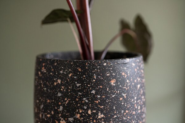 Ter Steege Obal Tina terrazo black D23 H22