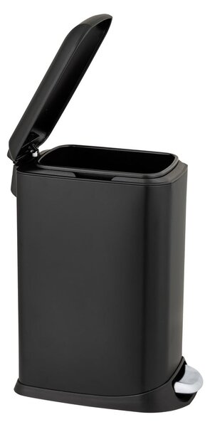 Matně černý nášlapný ocelový odpadkový koš 12 l Design – Wenko