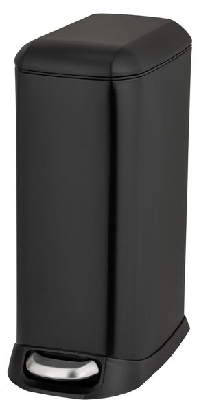 Matně černý nášlapný ocelový odpadkový koš 12 l Design – Wenko