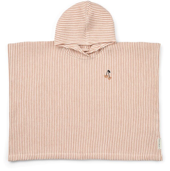 Bavlněné dětské pončo Paco Stripe Tuscany Rose velikost na 1/2 roky