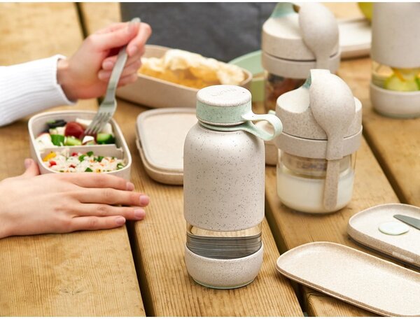 Krémová cestovní skleněná lahev 500 ml To Go Organic – Lékué