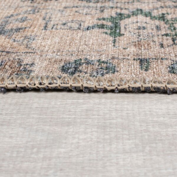 Zelený pratelný koberec 190x290 cm Beau Floral – Flair Rugs