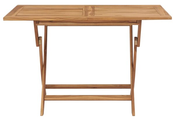 Skládací zahradní stůl 120 x 70 x 75 cm masivní teakové dřevo