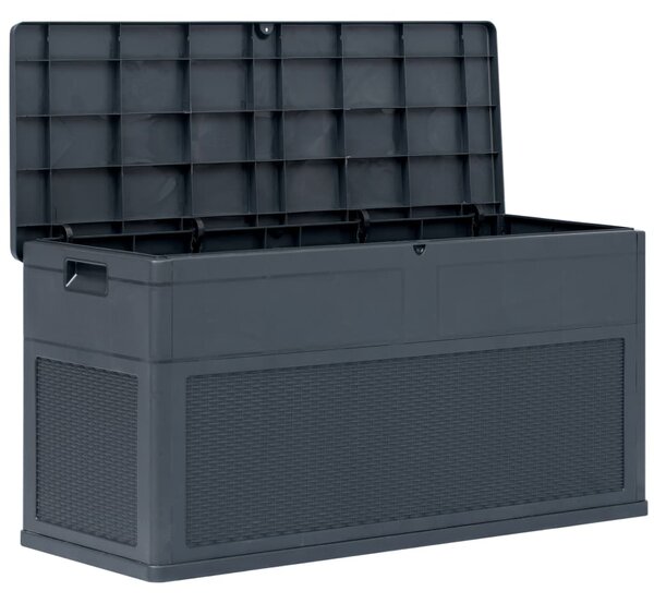 Zahradní úložný box 320 l antracitový