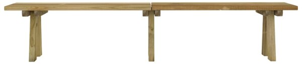 Zahradní lavice 220 cm impregnované masivní borové dřevo