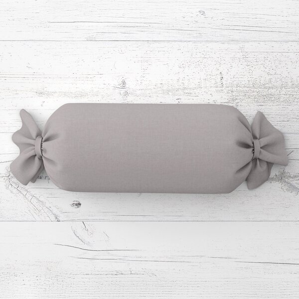 Biante Polštář válec bonbon Rongo RG-101 Světle šedý 15x40 cm
