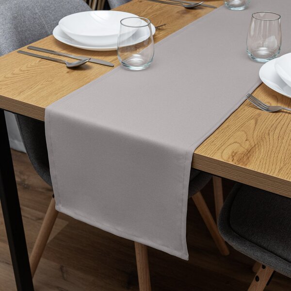 Biante Dekorační běhoun na stůl Rongo RG-101 Světle šedý 20x120 cm