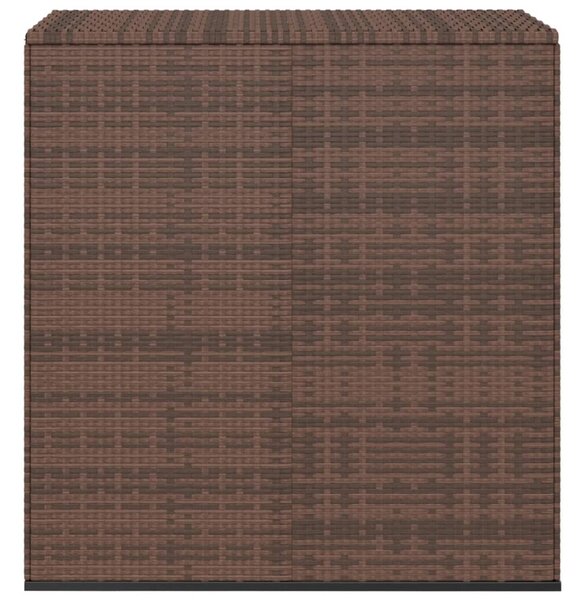 Zahradní úložný box PE ratan 100 x 49 x 103,5 cm hnědý