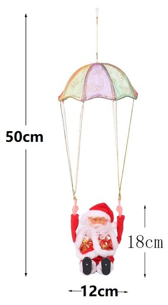 Závěsný Santa Claus na padáku