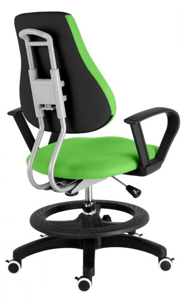 Dětská rostoucí židle Neoseat KINDER — látka, černá / zelená