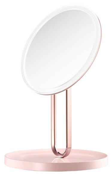 LED kosmetické makeup zrcátko BALET nabíjecí růžové