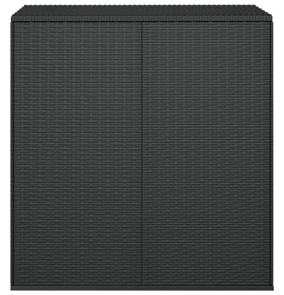 Zahradní úložný box PE ratan 100 x 49 x 103,5 cm černý