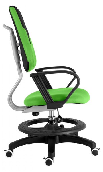 Dětská rostoucí židle Neoseat KINDER — látka, černá / zelená
