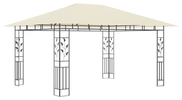 Altán s moskytiérou 4 x 3 x 2,73 m krémový 180 g/m²