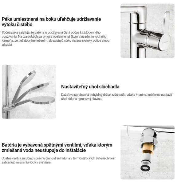 Deante Silia, volně stojící vanová baterie s ruční sprchovou soupravou, černá matná, DEA-BQS_N17M