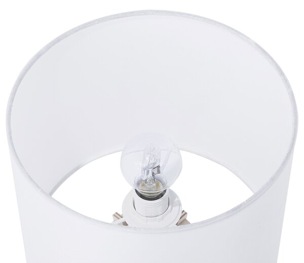 Stolní lampa CARRION Hnědá/Bílá