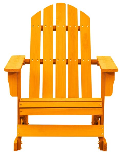 Zahradní houpací křeslo Adirondack masivní jedle oranžové