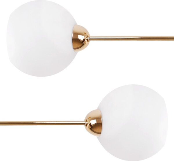 Stropní svítidlo Eliza, 2x bílé skleněné stínítko, G