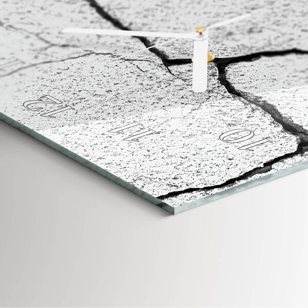 Skleněné hodiny vertikální Prasknutí zsppb-30x60-00082991