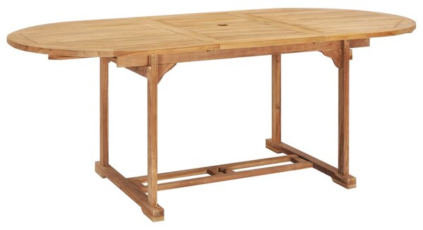 Rozkládací zahradní stůl (150–200) x 100 x 75 cm masivní teak