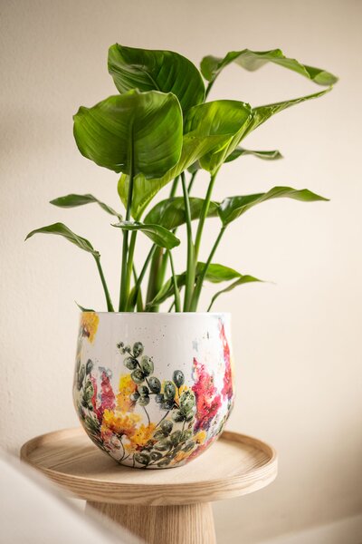 Ter Steege Sada 3 obalů Floral white D21 H17