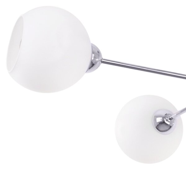 Stropní svítidlo Eliza, 4x bílé skleněné stínítko, CH