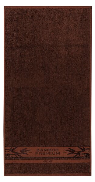 4Home Ručník Bamboo Premium tmavě hnědá, 50 x 100 cm