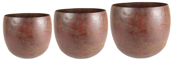 Ter Steege Set 3 obalů Indra rustic brown D40 H32