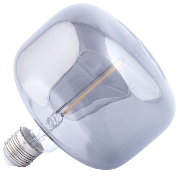 Kouřově šedá dekorativní LED žárovka ZUIVER HAZY E27 14 cm