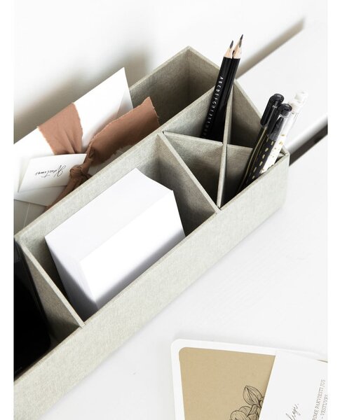 Kartonový organizér na psací potřeby Elisa Canvas Paper Laminate – Bigso