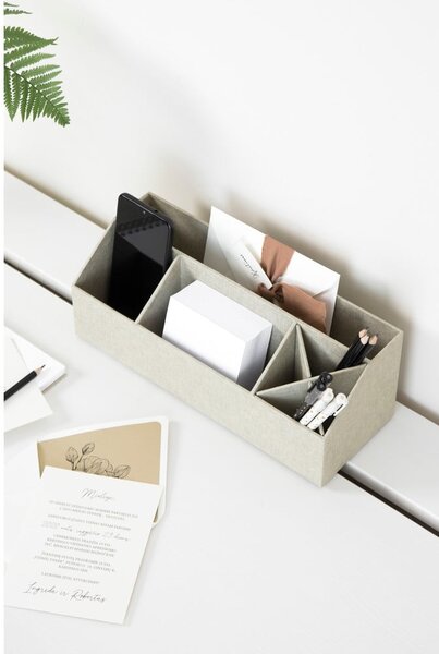 Kartonový organizér na psací potřeby Elisa Canvas Paper Laminate – Bigso