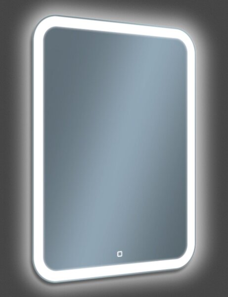 Venti Prima zrcadlo 60x80 cm obdélníkový s osvětlením stříbrná 5907722357915
