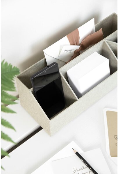 Kartonový organizér na psací potřeby Elisa Canvas Paper Laminate – Bigso