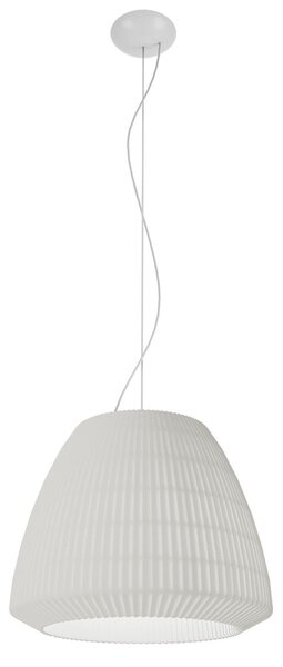 Axolight Bell 45, závěsné svítidlo z bílého textilu, 1x70W E27, prům. 45cm