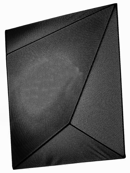 Axolight Ukiyo, stropní/nástěnné svítidlo s černým textilním povlakem, max 3x60W E27, 55x55cm