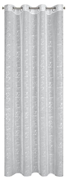 ZÁCLONA NA KROUŽCÍCH REVA 140X250 CM VZOROVANÁ BS