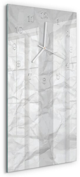 Skleněné hodiny vertikální List papíru zsppb-30x60-00085617
