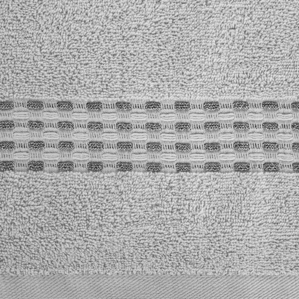 BAVLNĚNÝ RUČNÍK RIVA 50X90 CM STŘÍBRNÁ